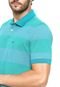 Camisa Polo Tommy Hilfiger Regular Fit Listrada Verde - Marca Tommy Hilfiger