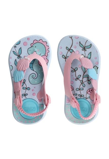 Chinelo Klin Acqua Print Rosa - Marca Klin