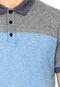 Camisa Polo Aramis Recortes Azul - Marca Aramis
