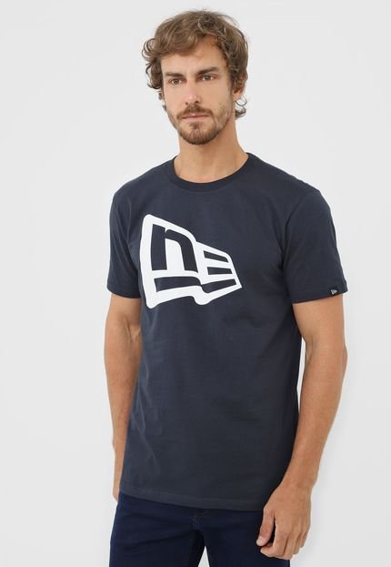 Camiseta New Era Essentials Flag Azul-Marinho - Marca New Era