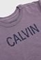 Camiseta Calvin Klein Kids Infantil Estonada Roxa - Marca Calvin Klein Kids