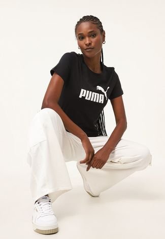 Camiseta Puma Logo Preta