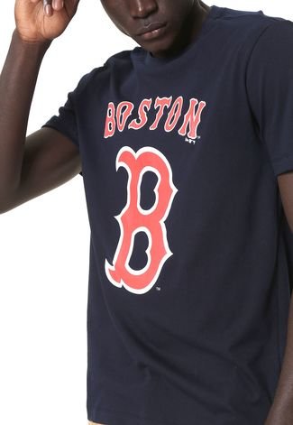 Camiseta New Era Boston Red Sox Azul-marinho