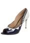 Peep Toe UZA Navy Azul - Marca UZA