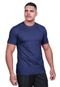 Camisetas Básicas Masculinas Kit 2 Blusa De Algodão Premium 30.1 Para Trabalho Passeio Techmalhas Azul Marinho/Azul Claro - Marca TECHMALHAS