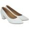 Sapato Scarpin Donatella Shoes Bico Fino Confort Branco Croco - Marca Monte Shoes