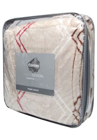 Cobertor Casal Corttex 180x220 Home Design Bege