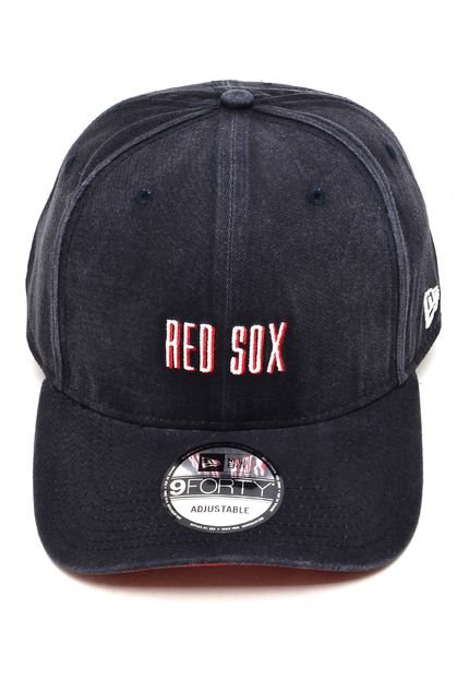 Boné New Era Strapback 940 Boston Red Sox MLB Azul-MariNHO - Marca New Era