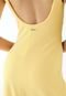 Vestido Colcci Midi Decote Costa Amarelo - Marca Colcci