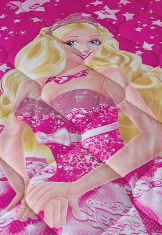 Edredom Solteiro Lepper Barbie a Princesa Pop Star Rosa - Compre Agora