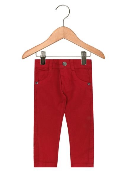 Calça De Sarja Tricae Infantil Vermelho - Marca Tricae