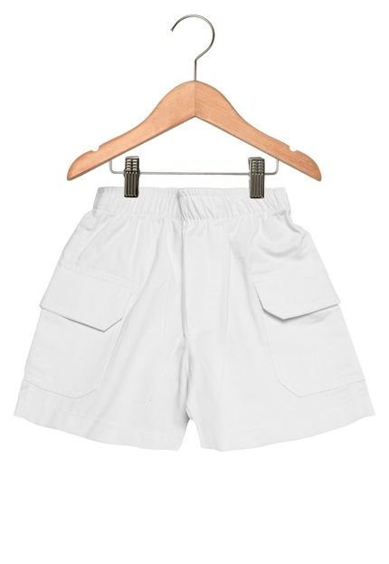Bermuda Vrasalon Fashion  Infantil Branca - Marca Vrasalon