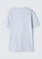 Camiseta Menino Manga Curta Com Estampa - Cinza - Marca Hering