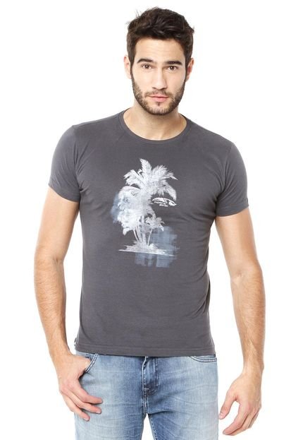 Camiseta Tropical Brasil Slim Estampada Cinza - Marca Tropical Brasil