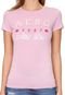 Camiseta Aeropostale Bordada Rosa - Marca Aeropostale