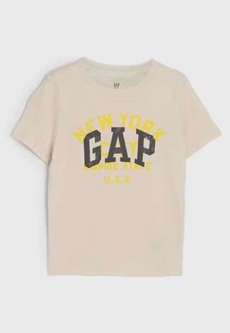Camiseta GAP U.S.A Bege - Compre Agora