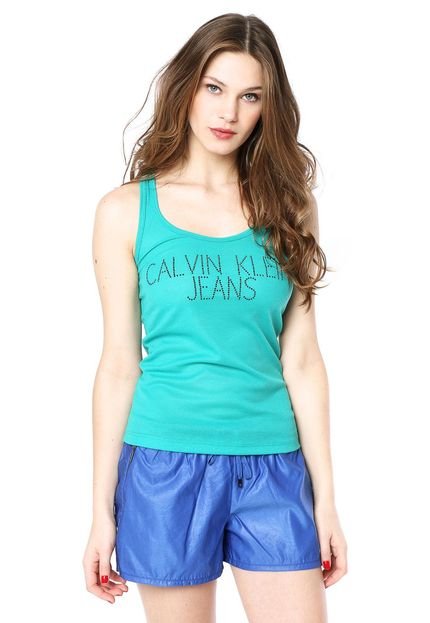 Regata Calvin Klein Jeans Basic Verde - Marca Calvin Klein Jeans