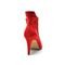 Bota Feminina Cano Curto Bico Fino 1733 Napa Verniz Vermelha - Marca Flor da Pele