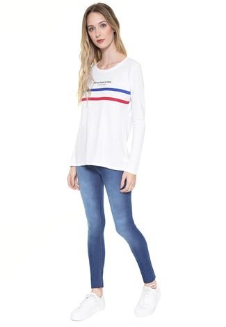 Blusa Calvin Klein Jeans All We Have Branca