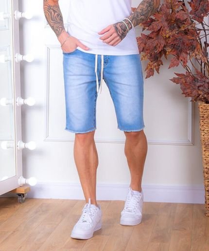 Bermuda Masculina Jeans com Elastano Skinny Razon Jeans - Marca Razon Jeans