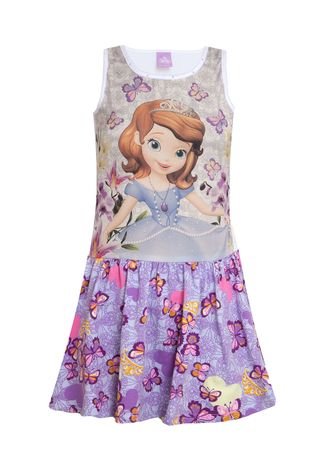 Vestido Malwee Princesinha Sofia Roxo - Compre Agora