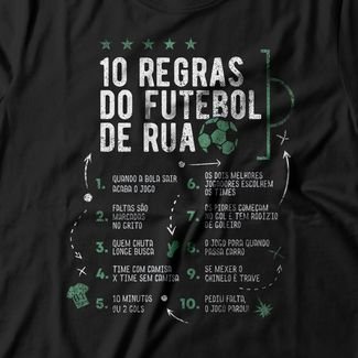 Camiseta Feminina Futebol De Rua - Preto