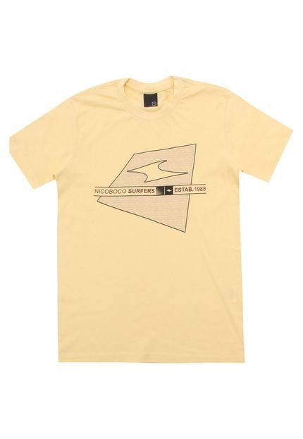 Camiseta Nicoboco Menino Frontal Amarela - Marca Nicoboco