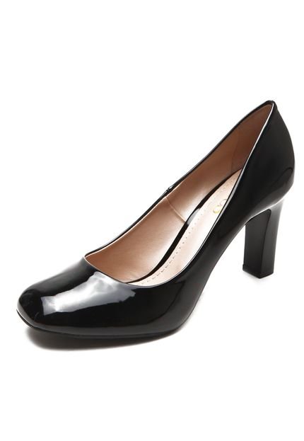 Scarpin Eqqus Envernizado Preto - Marca Equus