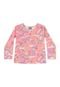 Pijama Longo Infantil Dreamland para Menina Quimby Rosa Pink - Marca Quimby