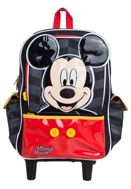 Mochilete Escolar Mickey Preta - Marca Mickey Mouse
