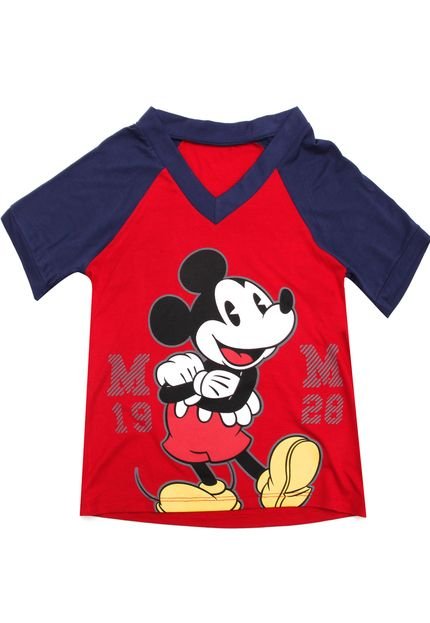 Blusa Disney Menina Mickey Vermelha - Marca Disney