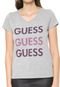 Blusa Guess Lettering Cinza - Marca Guess