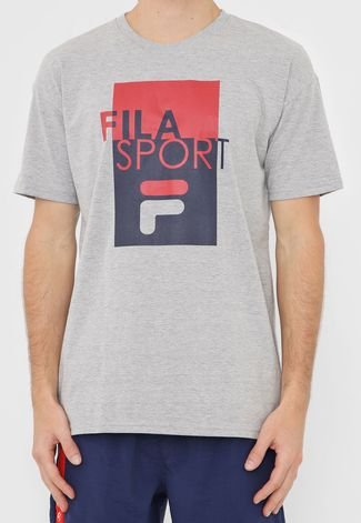 Camiseta Fila Acqua Sport Cinza