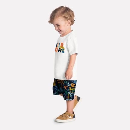 Conjunto Infantil Menino Kyly Off White - Marca Kyly