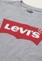 Camiseta Infantil Levis Logo Cinza - Marca Levis