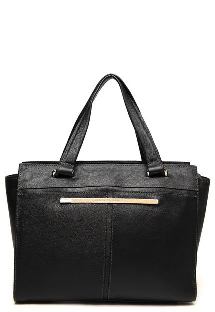 Bolsa Couro Jorge Bischoff Detalhe Preto - Marca Jorge Bischoff