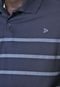 Camisa Polo Malwee Reta Listrada Azul-Marinho - Marca Malwee