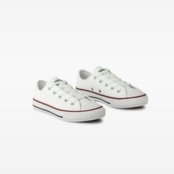 Chuck Taylor All Star Juvenil Canvas Branco Branco - Marca Converse