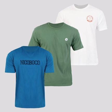Kit de 3 Camisetas Nicoboco II Classics - Marca Nicoboco