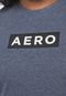 Camiseta Aeropostale Lettering Azul - Marca Aeropostale