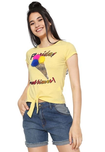 Camiseta FiveBlu Florida Amarela - Marca FiveBlu