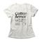 Camiseta Feminina Cotton Armor - Off White - Marca Studio Geek 