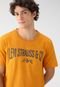 Camiseta Levis Reta Estampada Amarela - Marca Levis