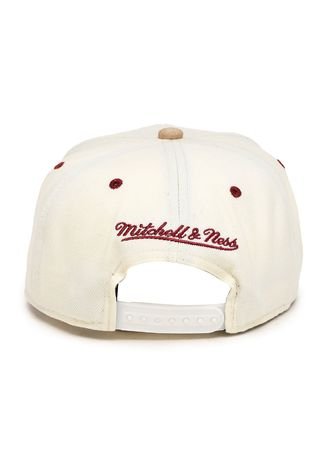 Boné Mitchell & Ness Snapback Cross Over Red Wings Bege