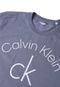 Camiseta Calvin Klein Lettering Azul - Marca Calvin Klein
