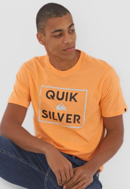Camiseta Quiksilver Boxed Intent Laranja - Marca Quiksilver