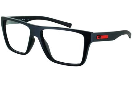 Óculos de Grau HB Polytech Floyd Teen 93127/48 Preto Fosco/Vermelho - Marca HB