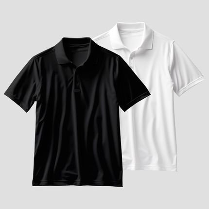 Kit 2 Camisas Gola Polo Camiseta Masculina Casual Básica - Marca Relaxado