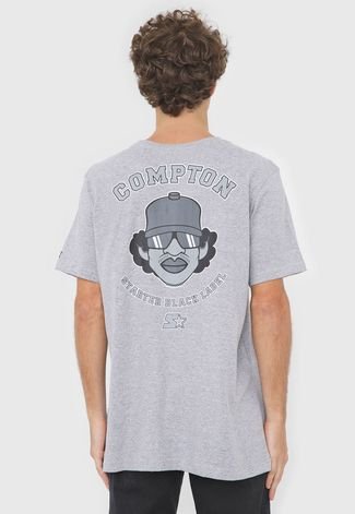 Camiseta S Starter Compton Cinza