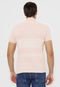 Camisa Polo Lacoste Reta Listrada Rosa/Off-White - Marca Lacoste